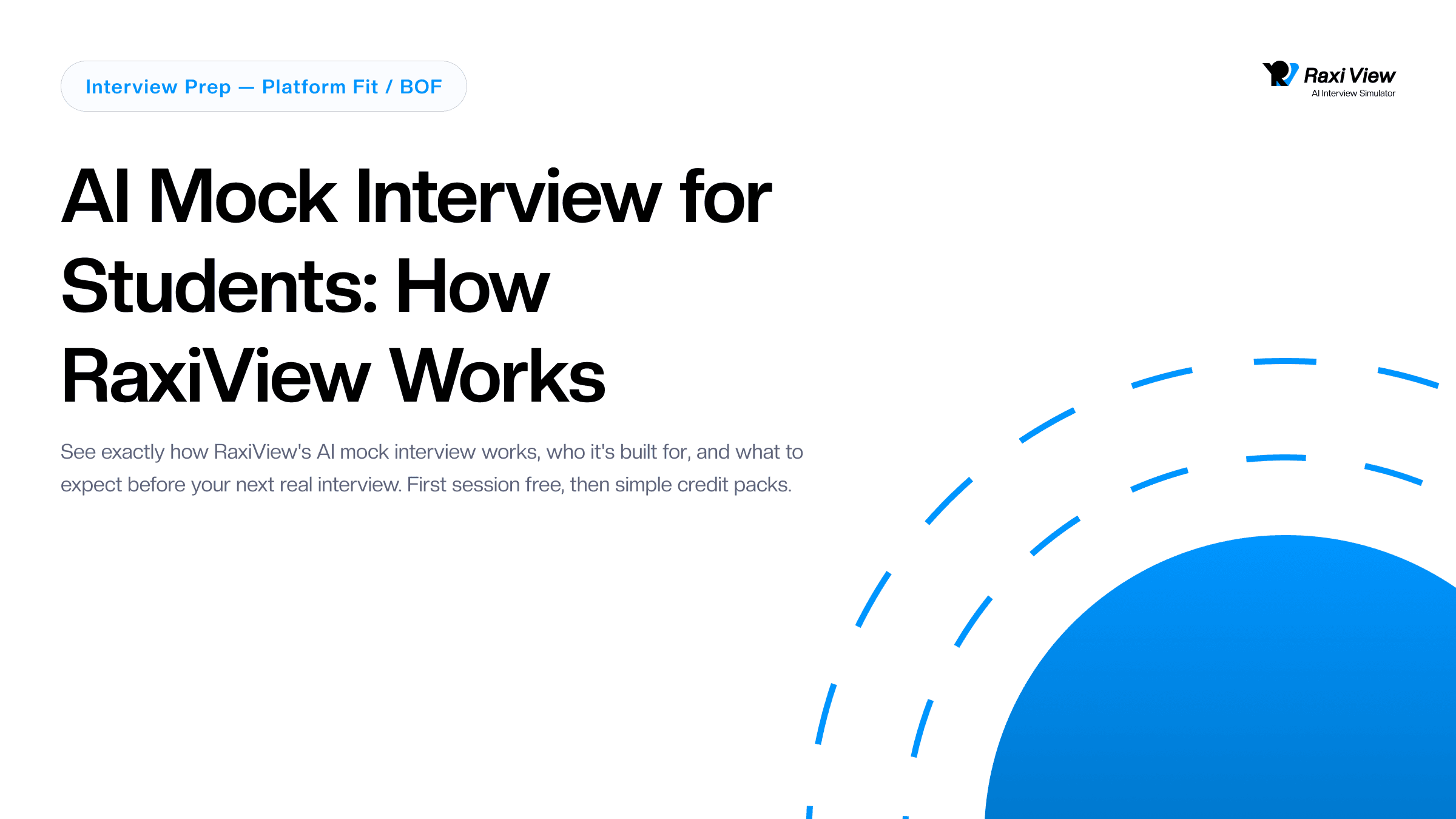 AI Mock Interview for Students: How RaxiView Works