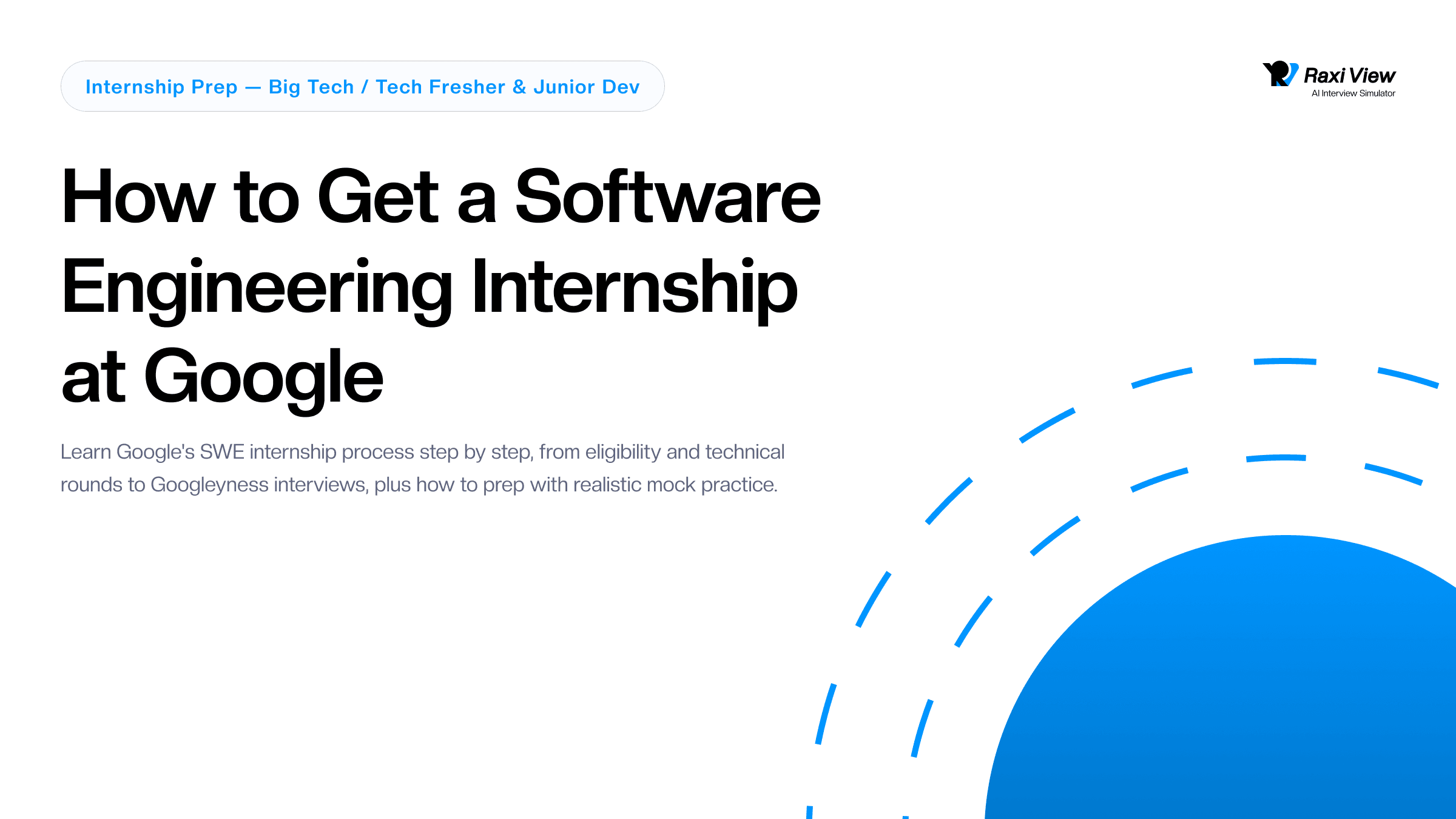 How to Get a Software Engineering Internship at Google